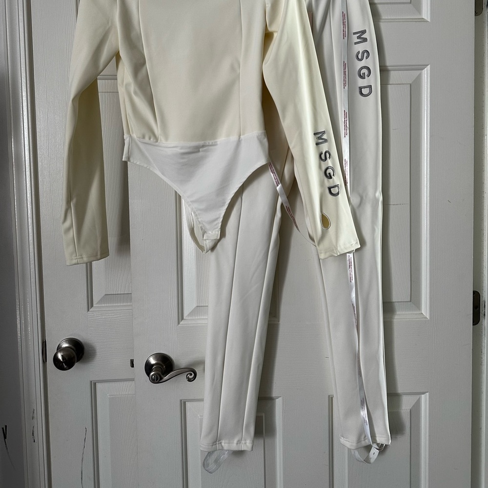 MISGUIDED SKI BODY SUIT AND PANTS